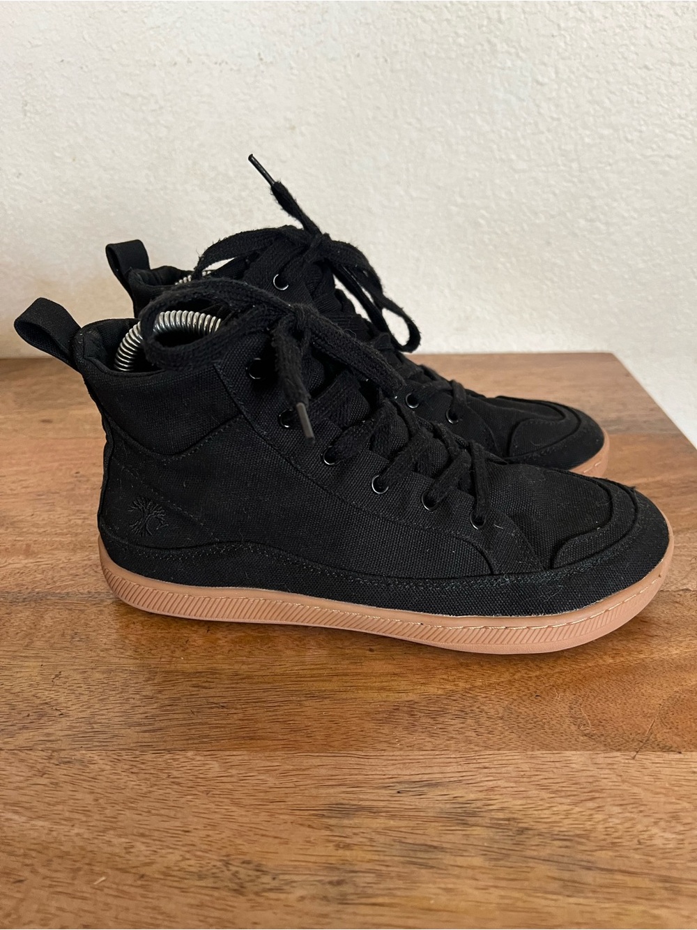 Rutsu Original Barefoot Sneakers High Black & Gum Size 8W